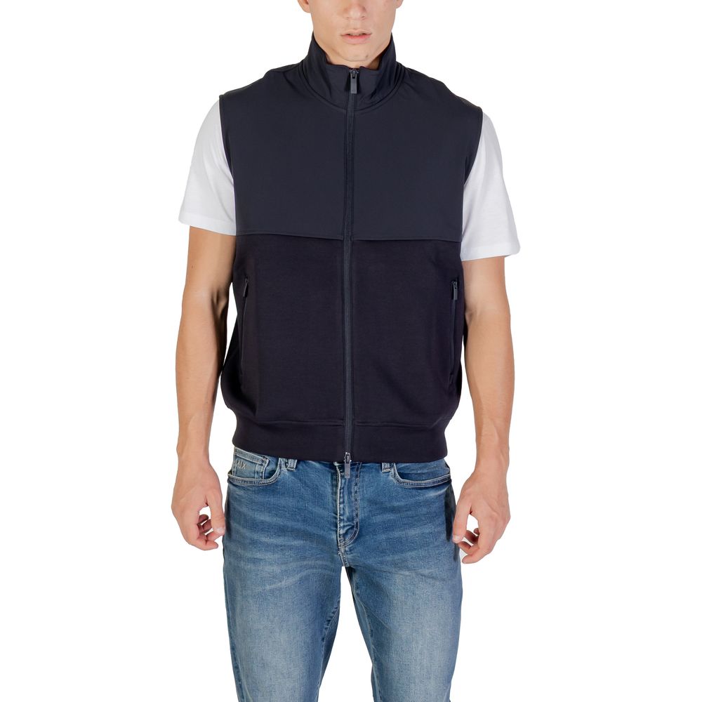 Armani Exchange Blue Cotton Sweatshirt