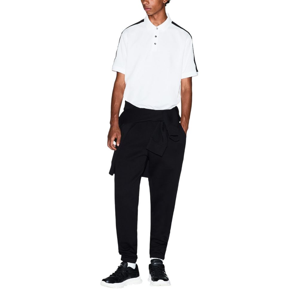 Armani Exchange Black Cotton Joggers (Workout Pants)