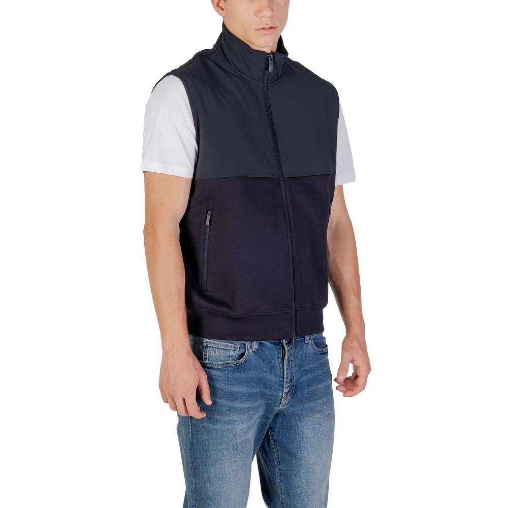 Armani Exchange Blue Cotton Sweatshirt