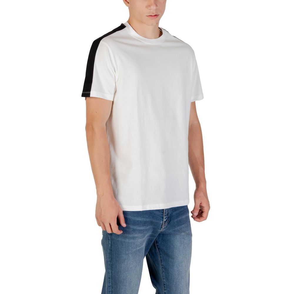 Armani Exchange Cream Cotton T-Shirt