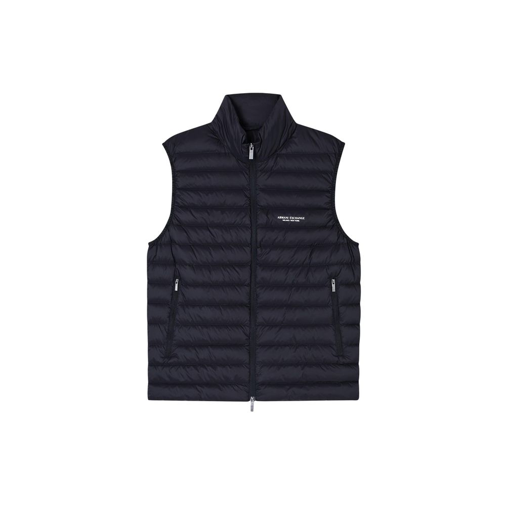 Armani Exchange Black Polyamide Sleeveless Jacket
