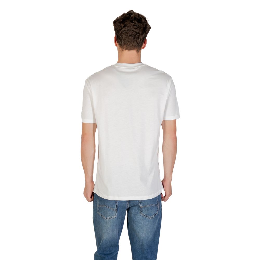 Armani Exchange Cream Cotton T-Shirt