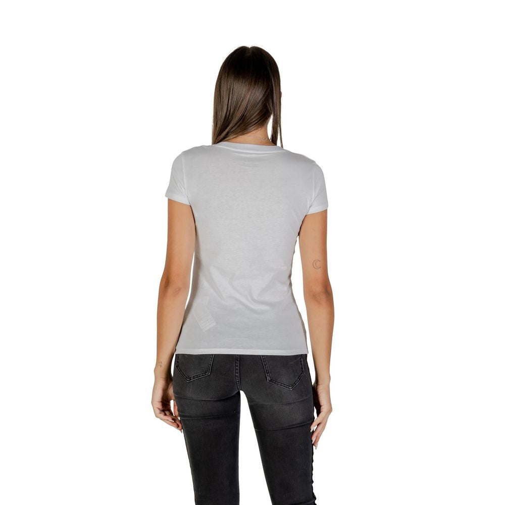 Armani Exchange White Cotton T-Shirt