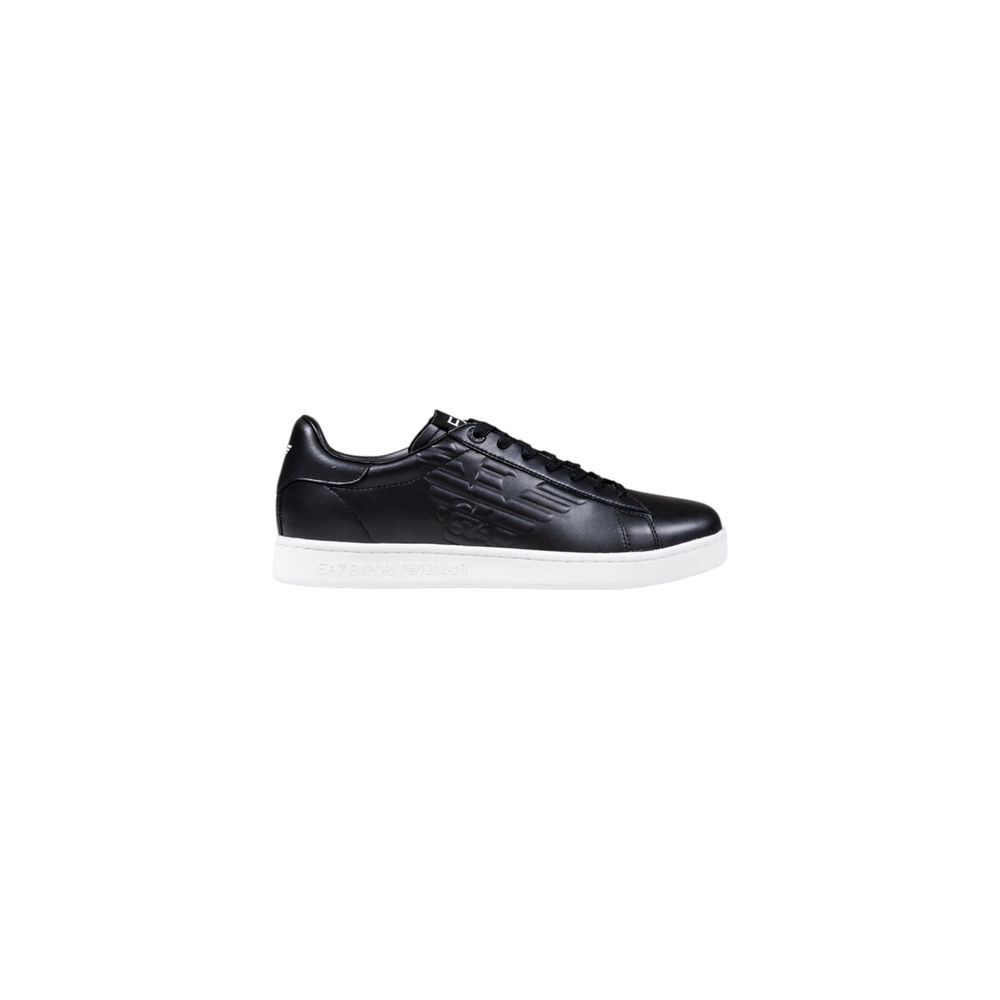 EA7 Emporio Armani Black Leather Sneakers