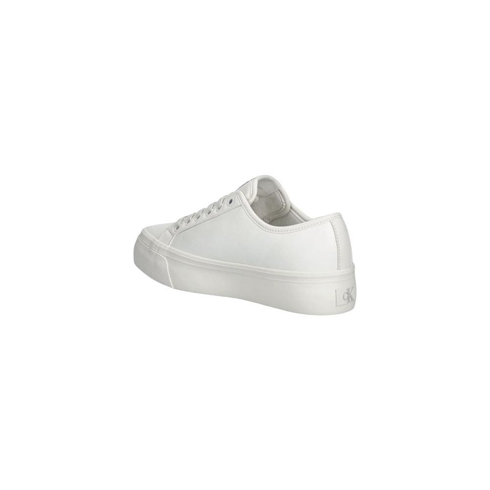 Calvin Klein Jeans White Leather Sneakers