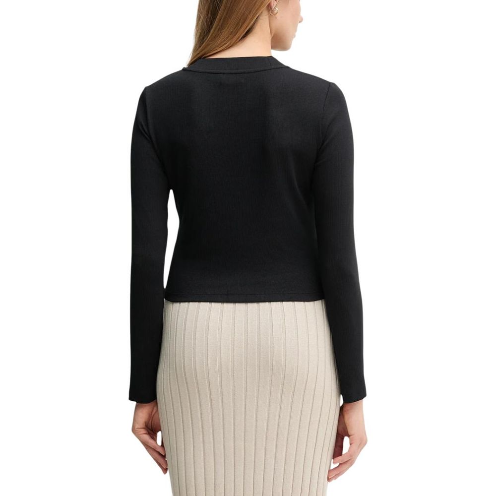 Calvin Klein Jeans Black Cotton Long Sleeve T-Shirt