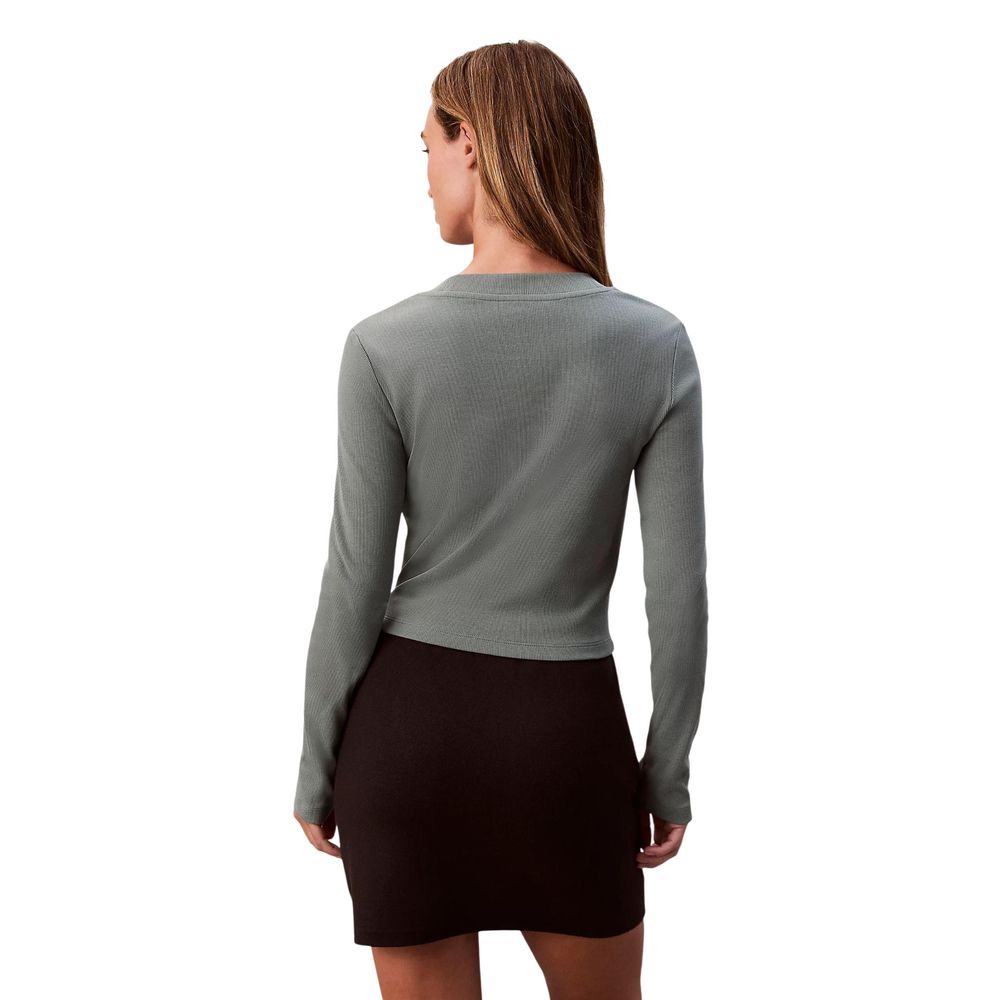 Calvin Klein Jeans Bicolor Cotton Long Sleeve T-Shirt