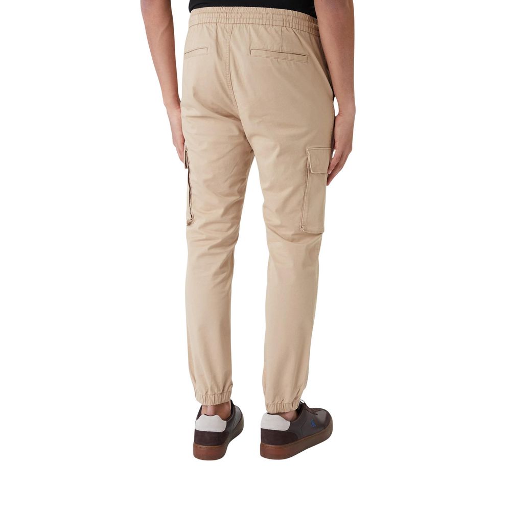 Calvin Klein Jeans Beige Cotton Cargo Pants