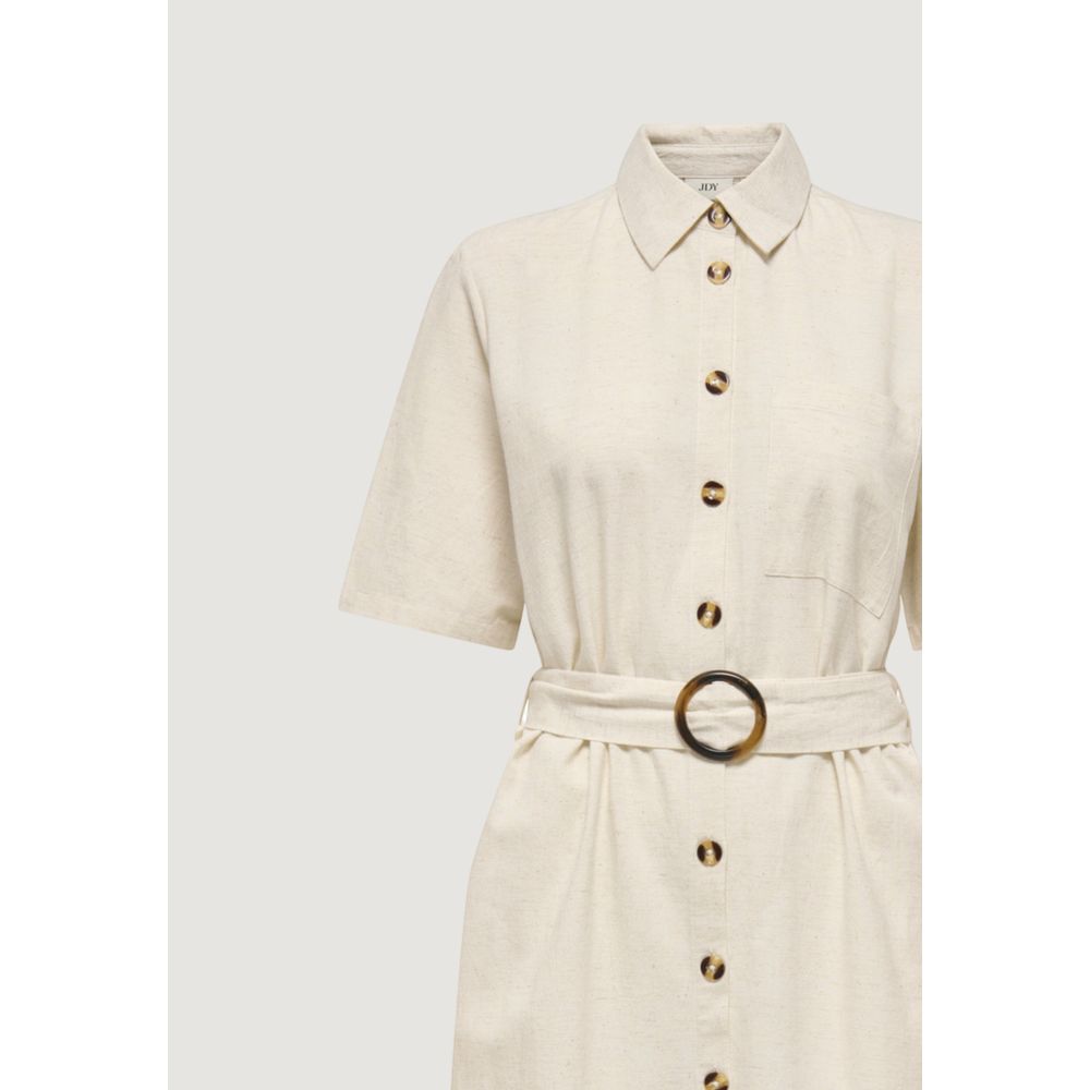 Jacqueline De Yong Beige Cotton Long Dress