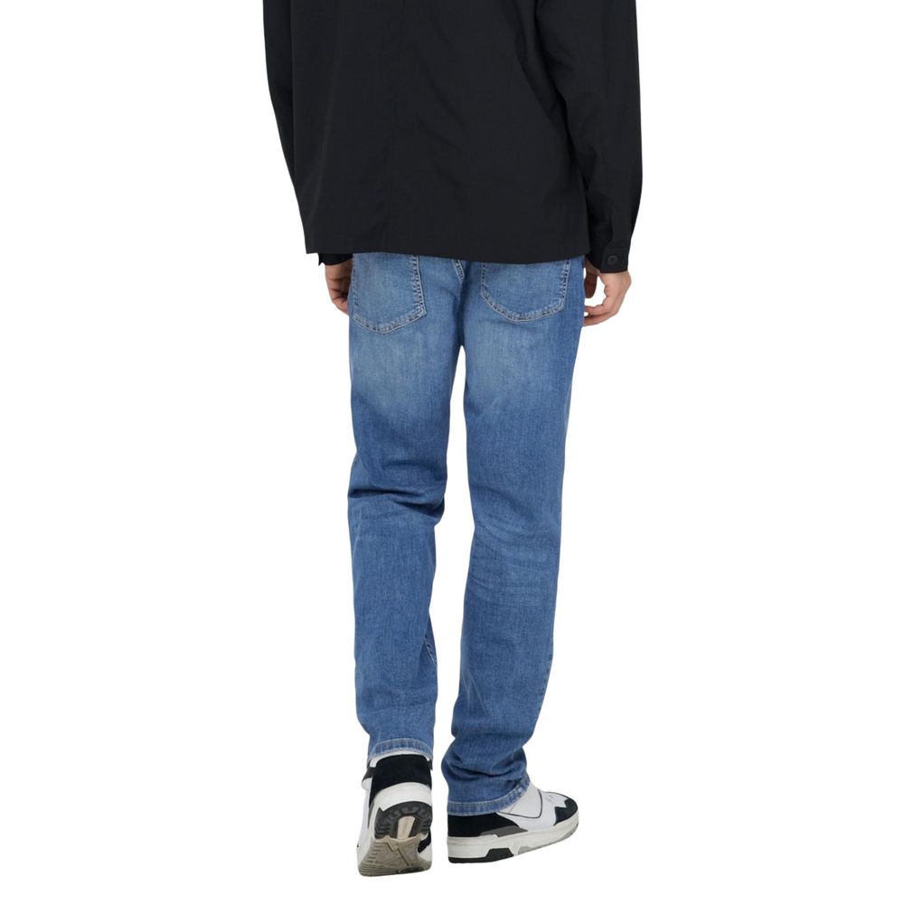 Only & Sons Blue Cotton Relaxed Fit Jeans