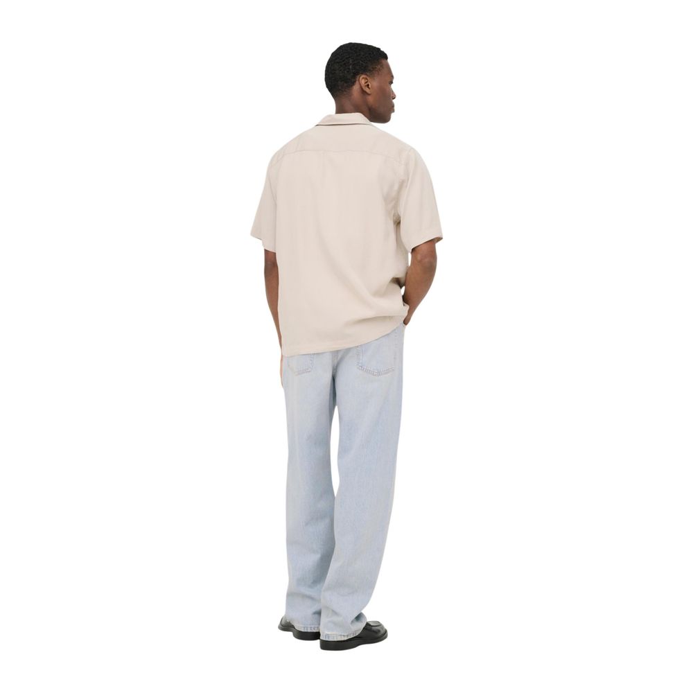 Only & Sons Beige Tencel Shortsleeve Shirt