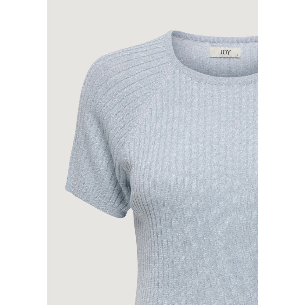 Jacqueline De Yong Blue Viscose T-Shirt