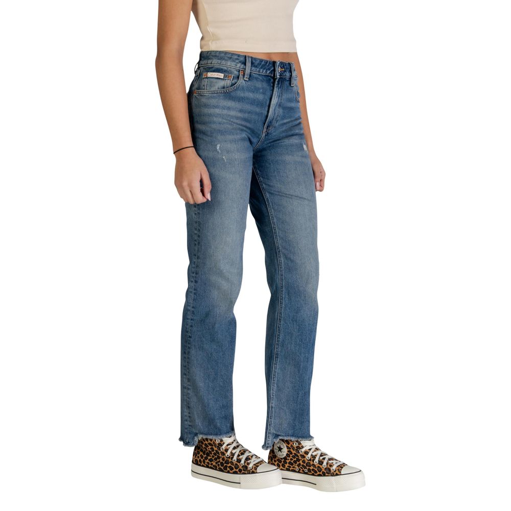Calvin Klein Jeans Blue Cotton Mom Jeans