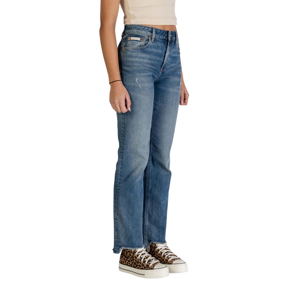 Calvin Klein Jeans Blue Cotton Mom Jeans