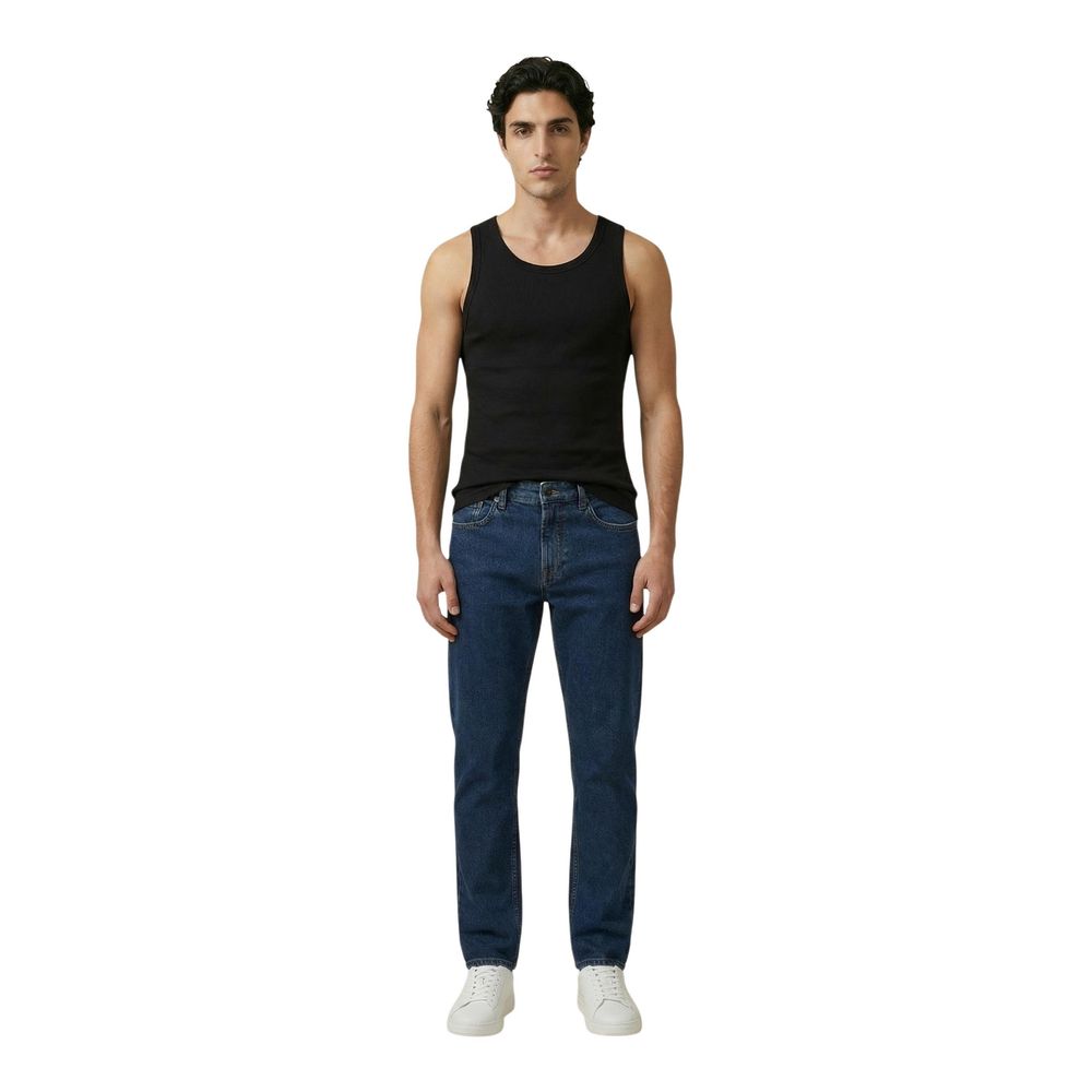 Calvin Klein Jeans Black Cotton Tank Tops