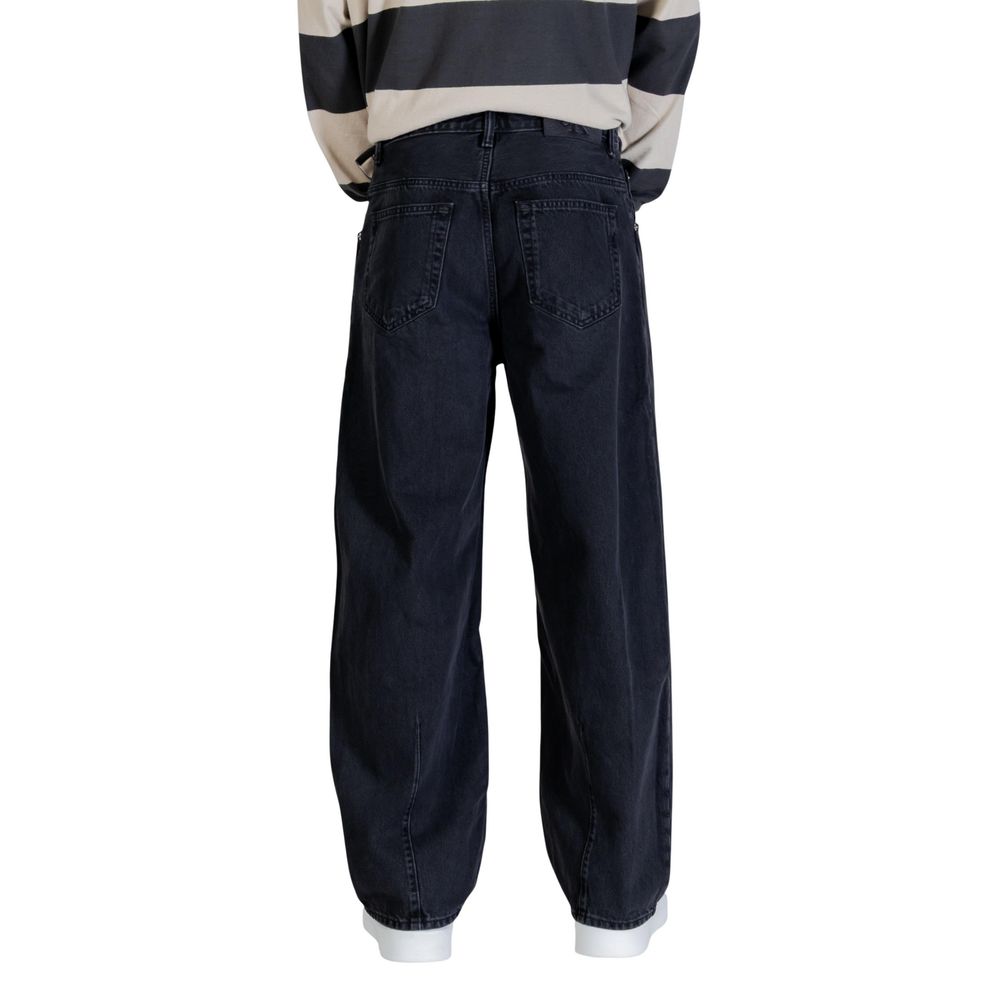 Calvin Klein Jeans Black Cotton Relaxed Fit Jeans