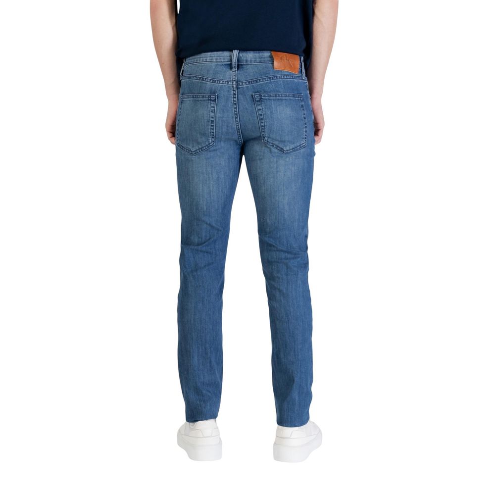Calvin Klein Jeans Blue Cotton Skinny Jeans
