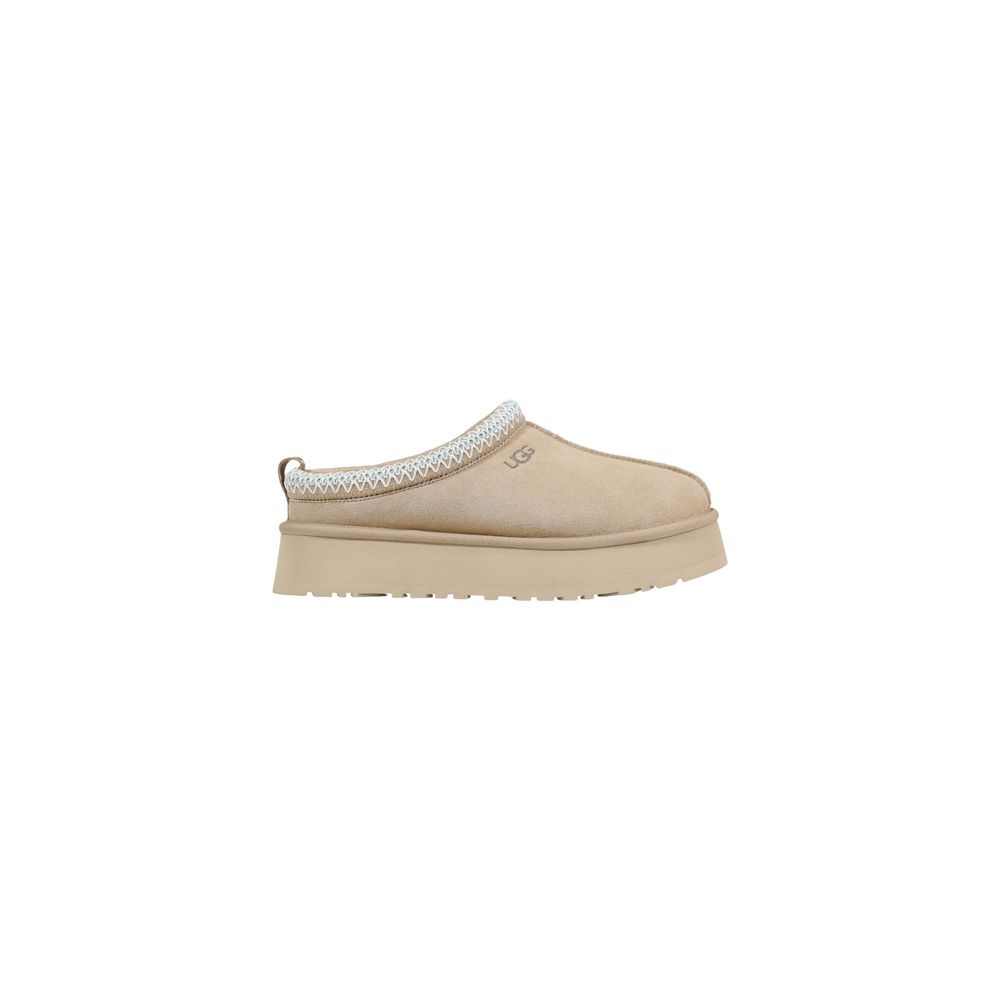 UGG Beige Suede Leather Slippers
