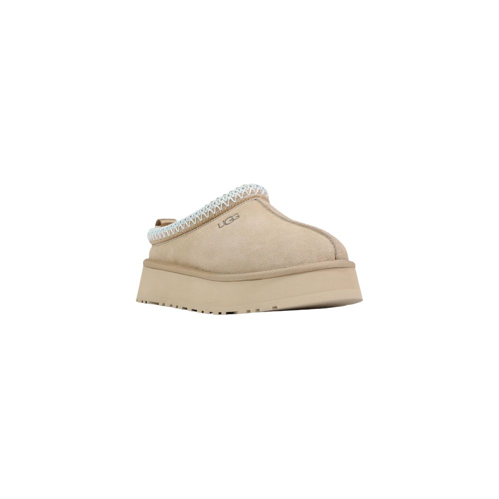UGG Beige Suede Leather Slippers