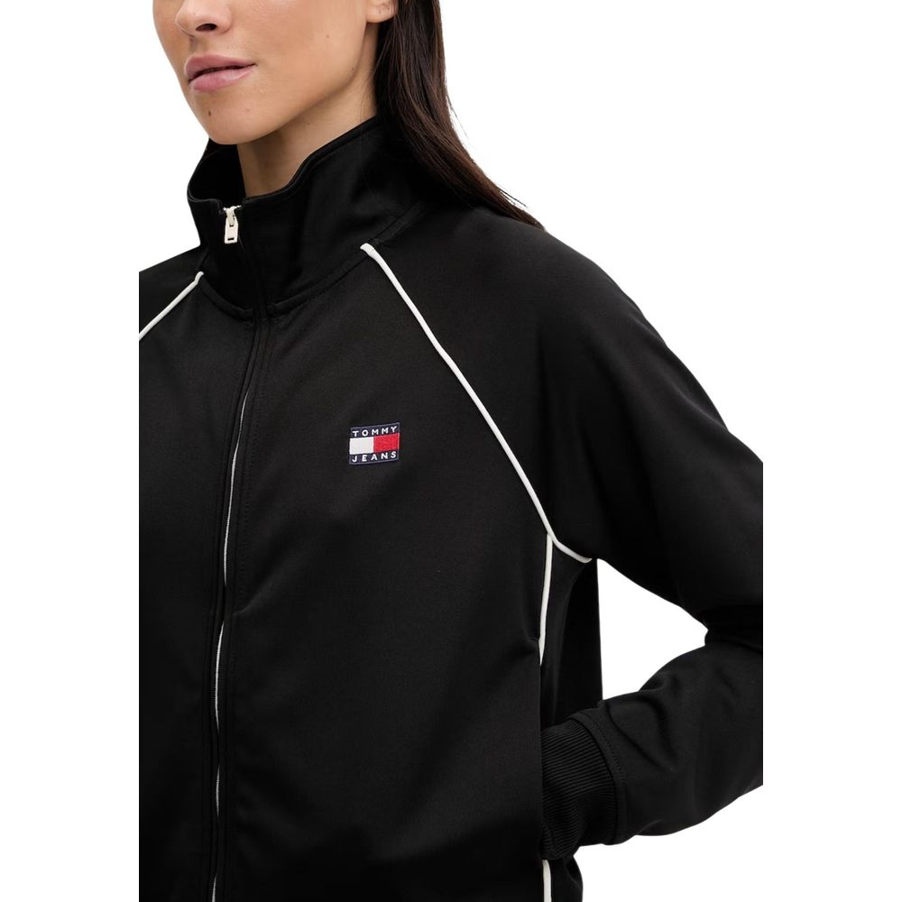Tommy Hilfiger Jeans Black Recycled Polyester Sweatshirt