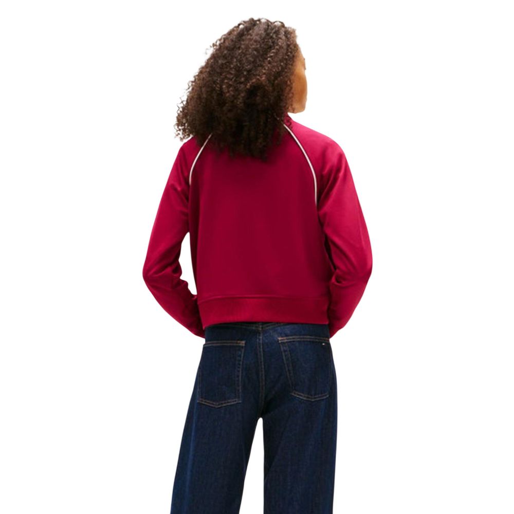 Tommy Hilfiger Jeans Bordeaux Recycled Polyester Sweatshirt
