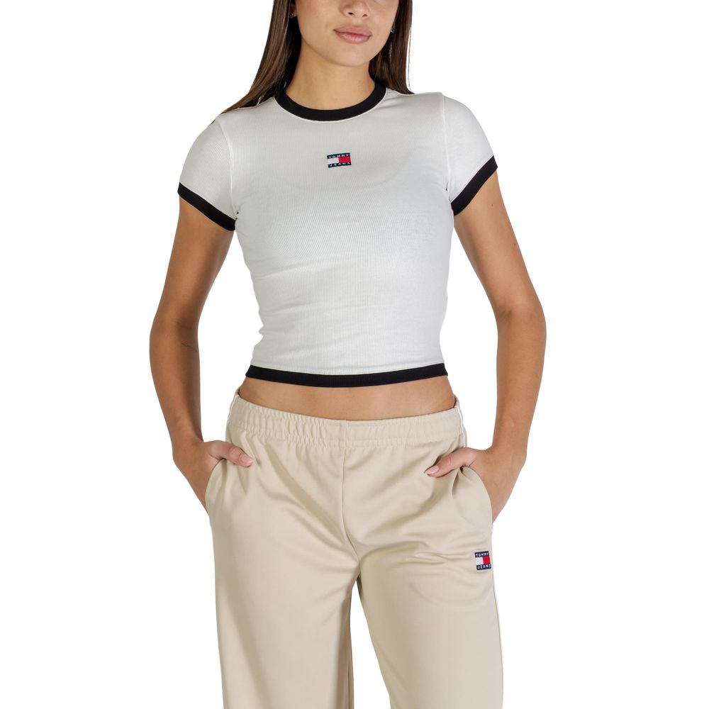 Tommy Hilfiger Jeans White Recycled Cotton T-Shirt