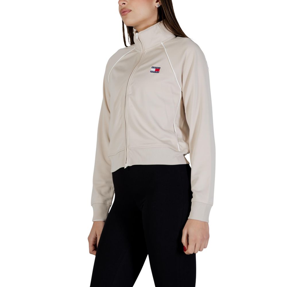 Tommy Hilfiger Jeans Beige Recycled Polyester Sweatshirt