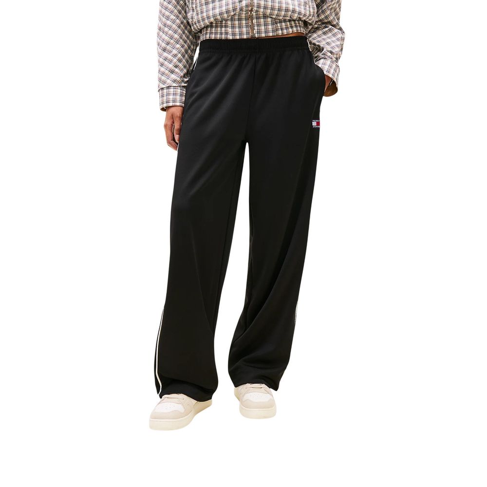 Tommy Hilfiger Jeans Black Recycled Polyester Joggers (Workout Pants)