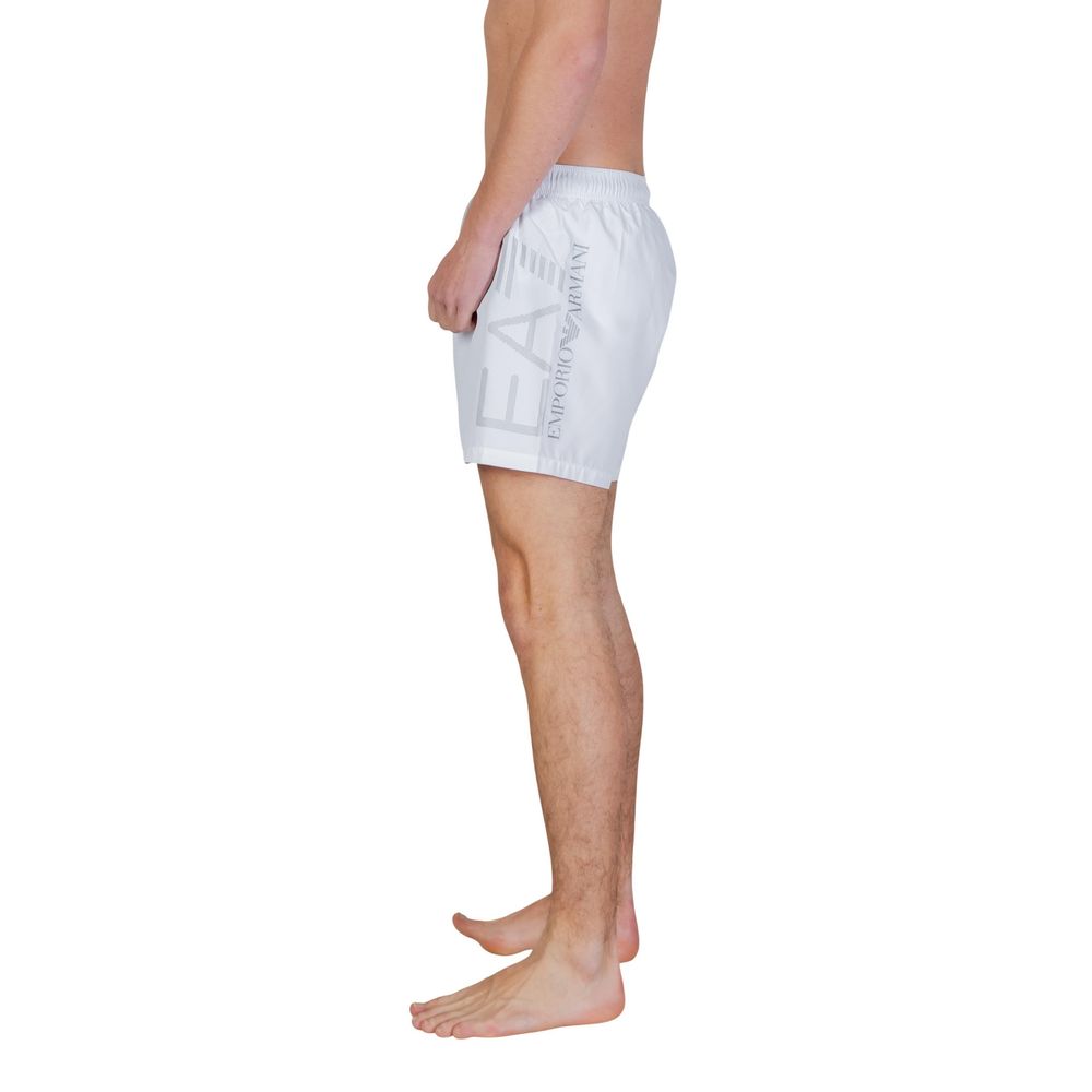 EA7 Emporio Armani Bicolor Polyester Swim Shorts