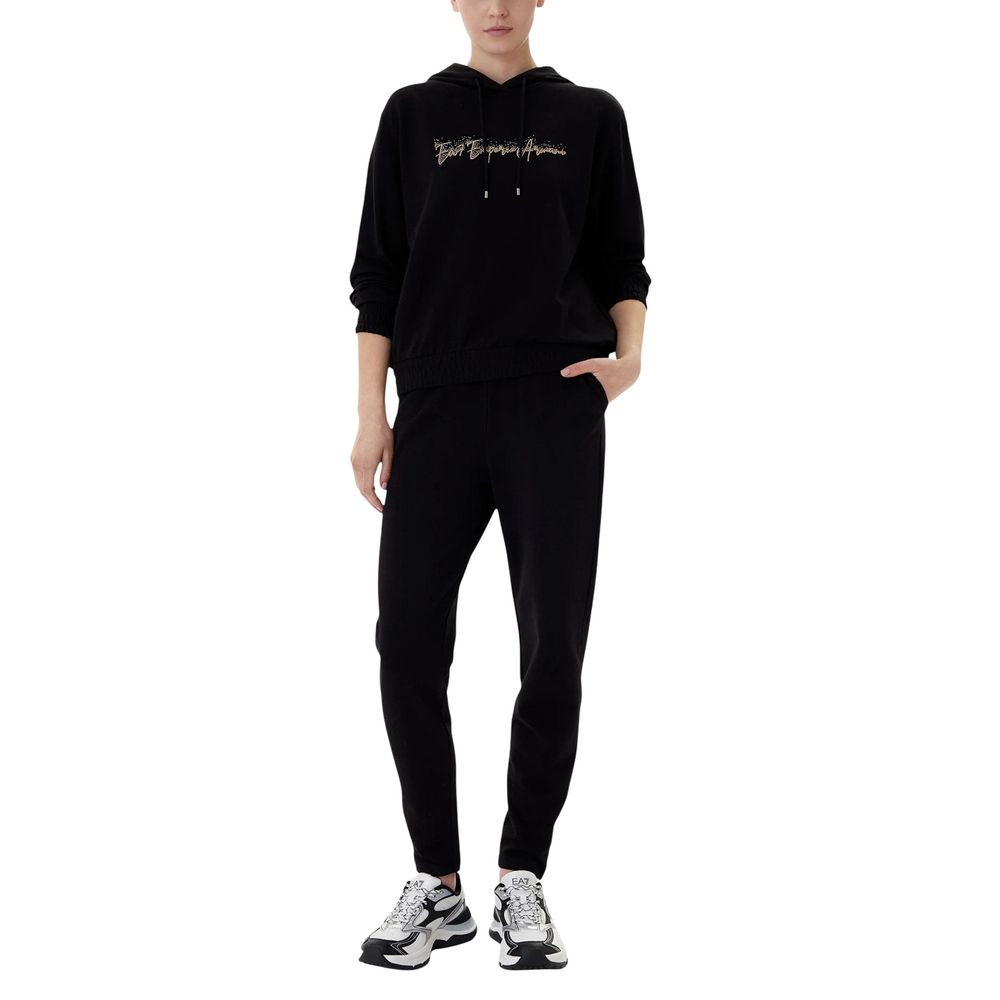 EA7 Emporio Armani Black Cotton Tracksuit