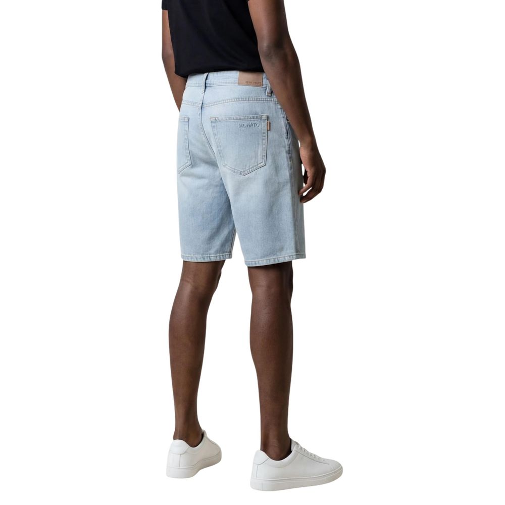 Antony Morato Light Blue Cotton Bermuda Shorts