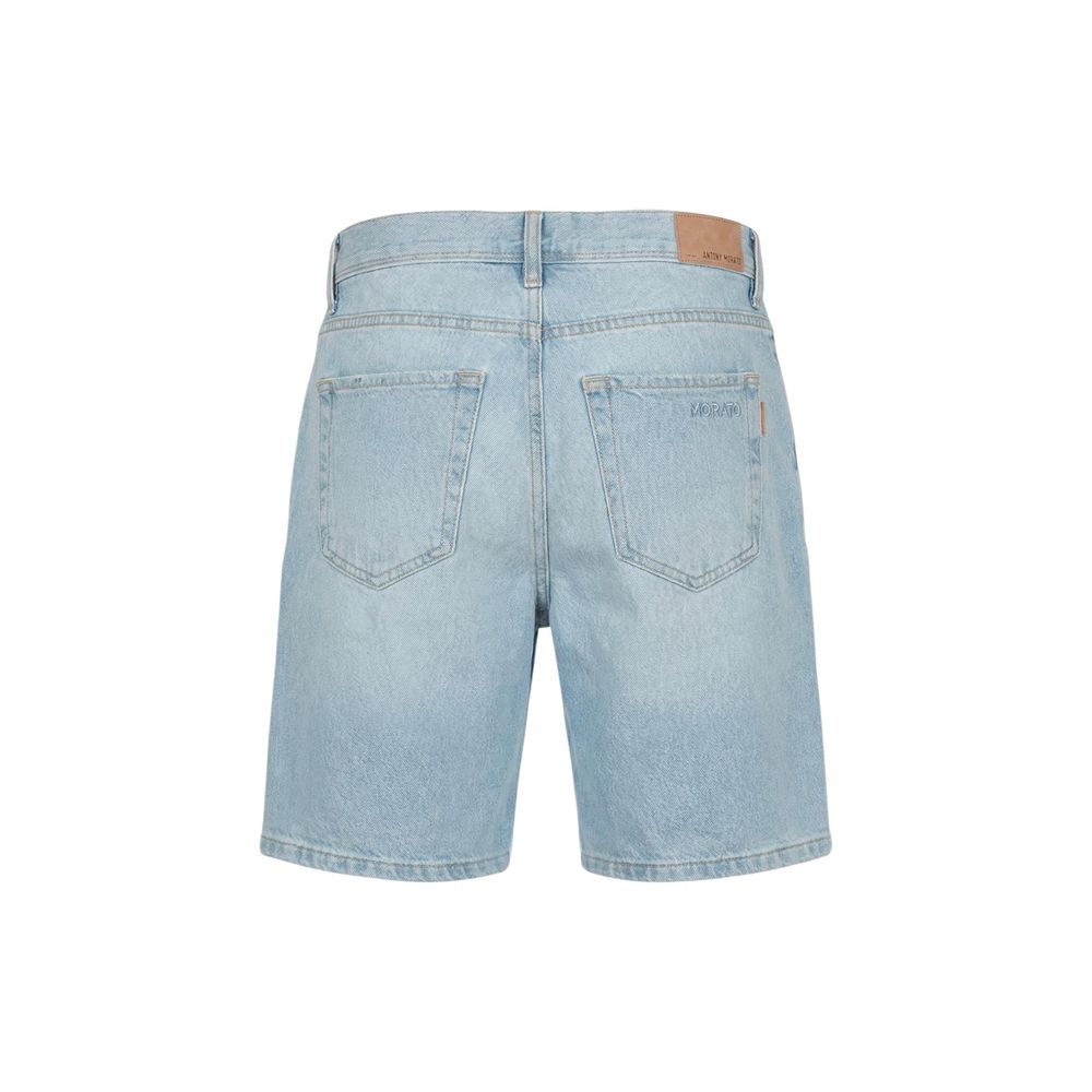 Antony Morato Light Blue Cotton Bermuda Shorts