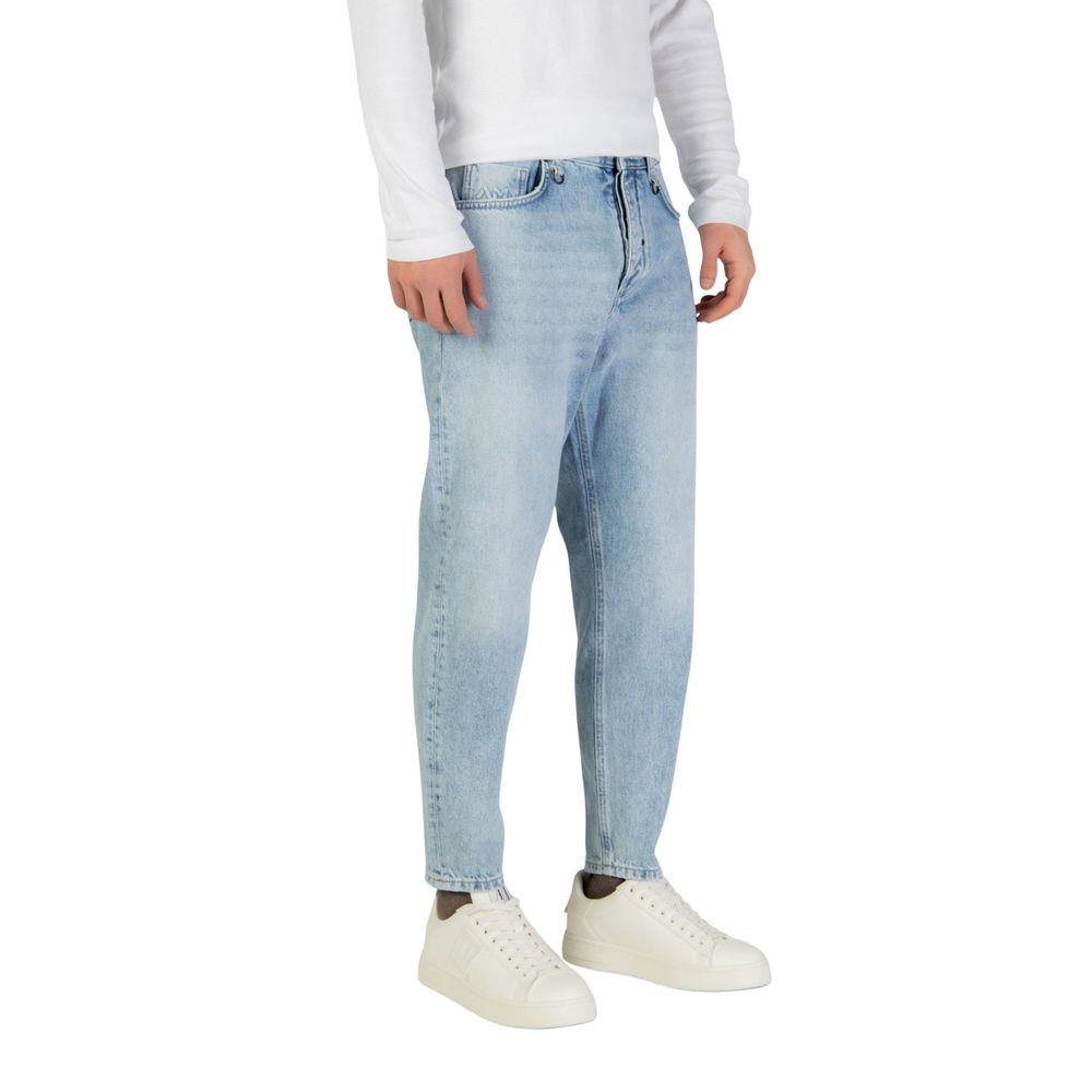 Antony Morato Light Blue Cotton Relaxed Fit Jeans