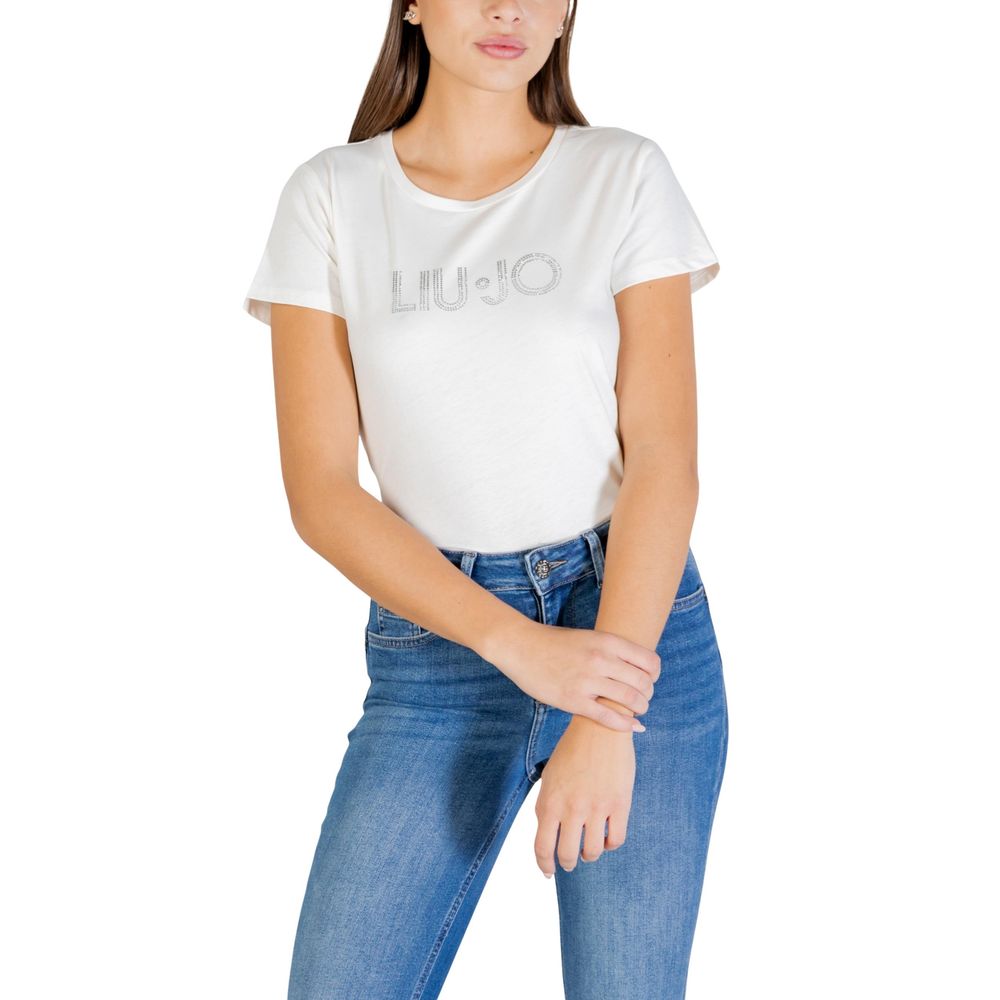 Liu Jo White Cotton T-Shirt