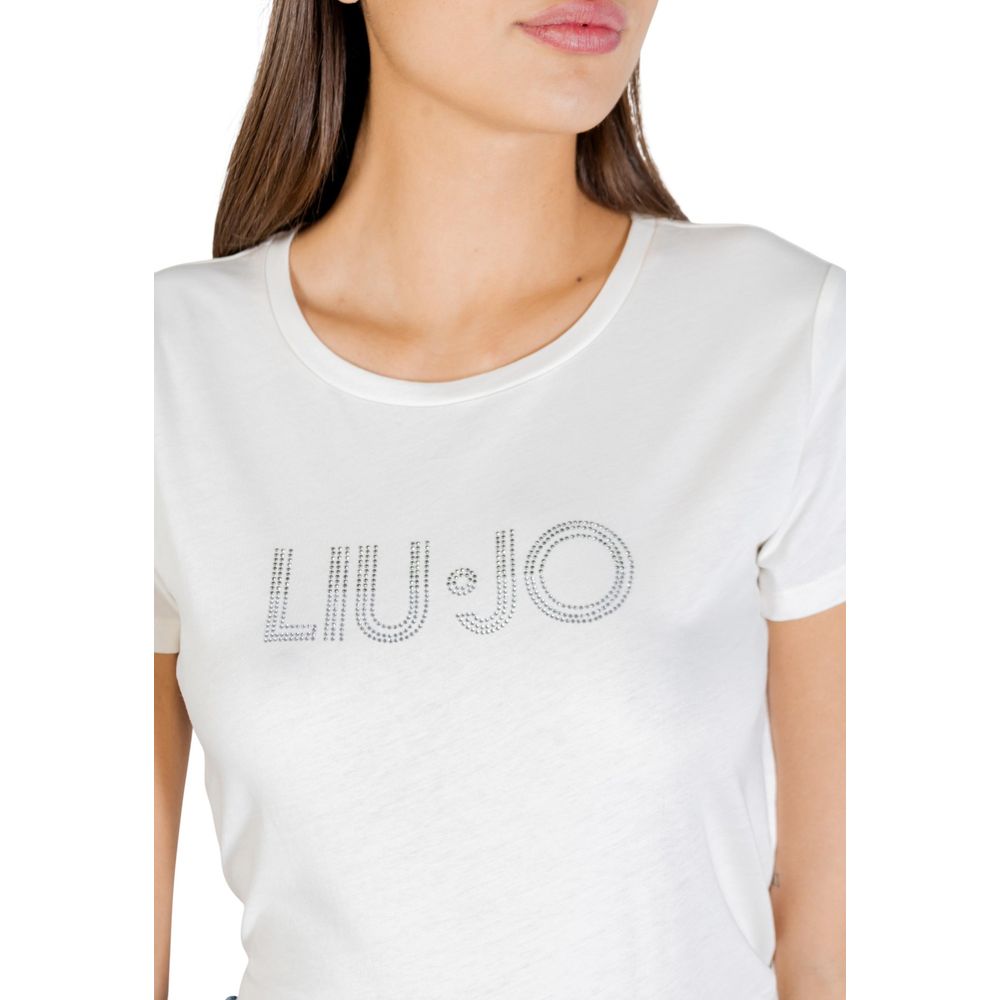 Liu Jo White Cotton T-Shirt