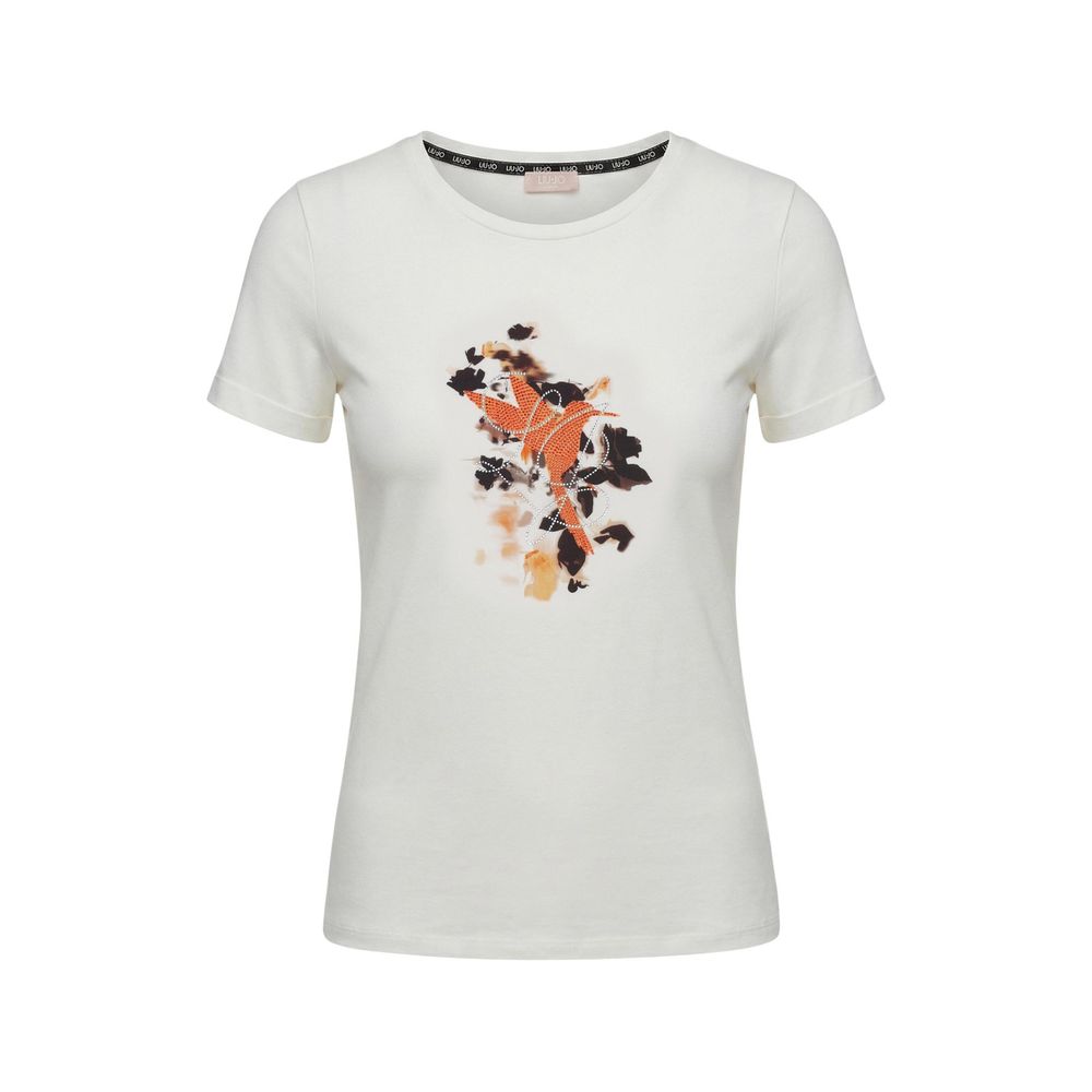 Liu Jo White Cotton T-Shirt