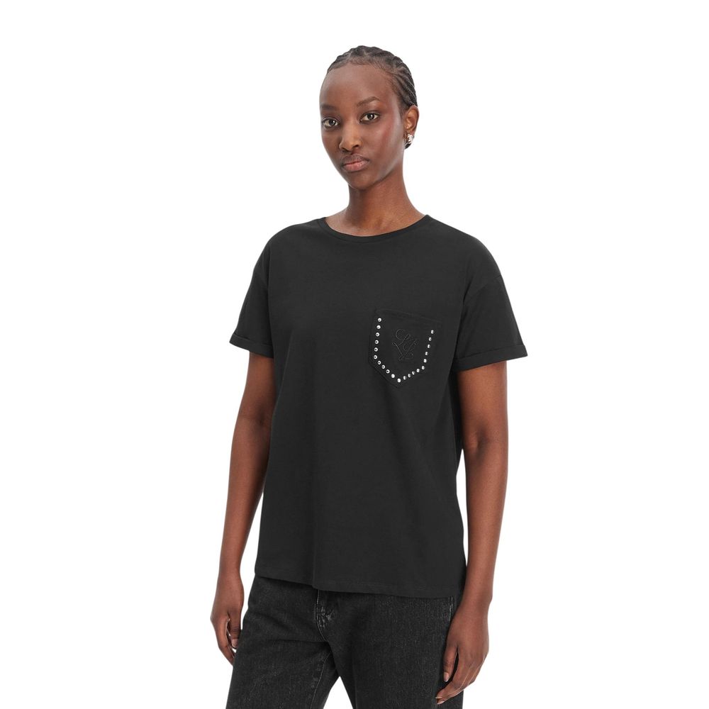 Liu Jo Bicolor Cotton T-Shirt