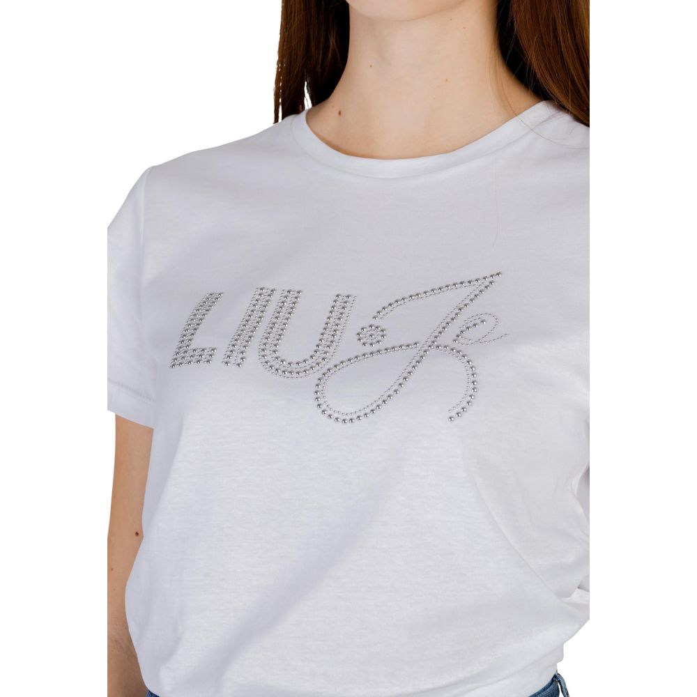 Liu Jo White Cotton T-Shirt