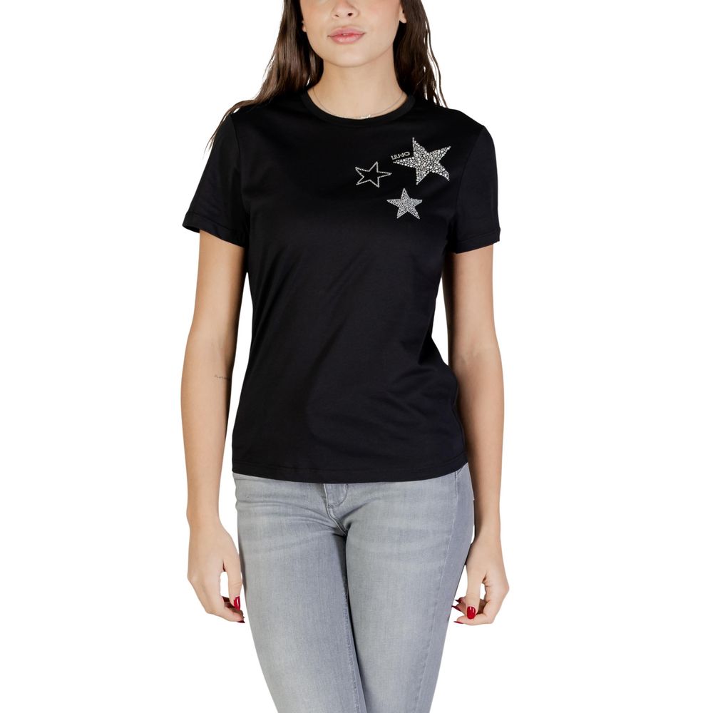 Liu Jo Black Cotton T-Shirt