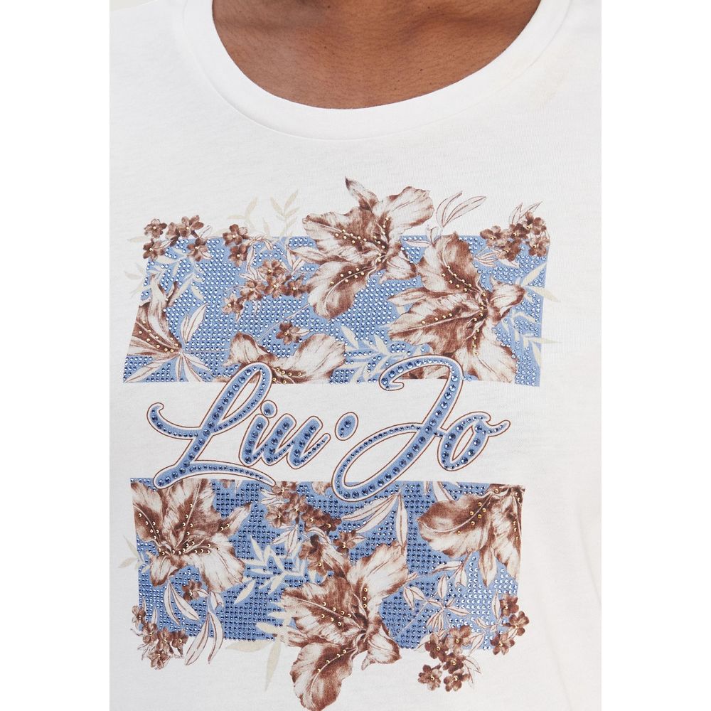 Liu Jo White Cotton T-Shirt