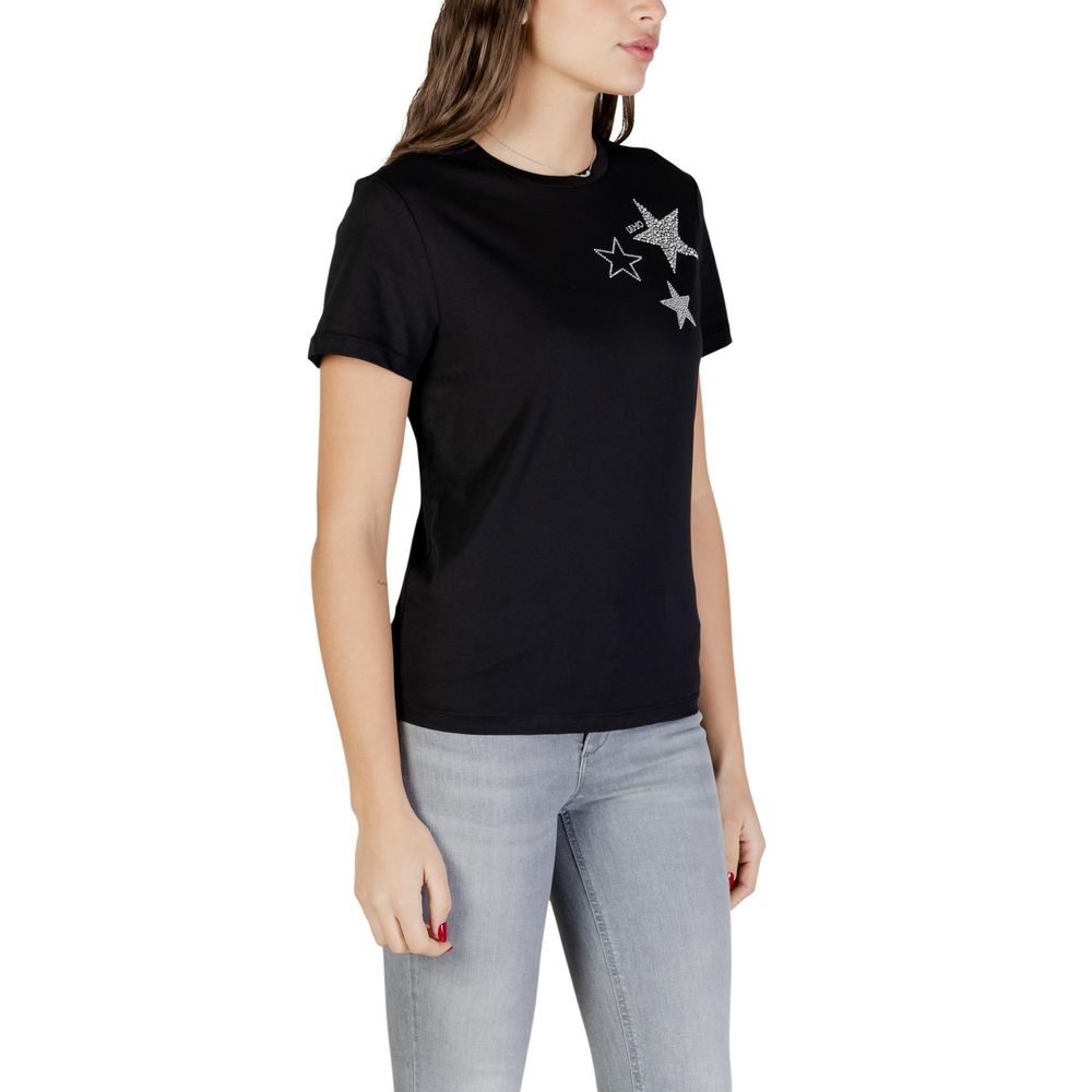 Liu Jo Black Cotton T-Shirt