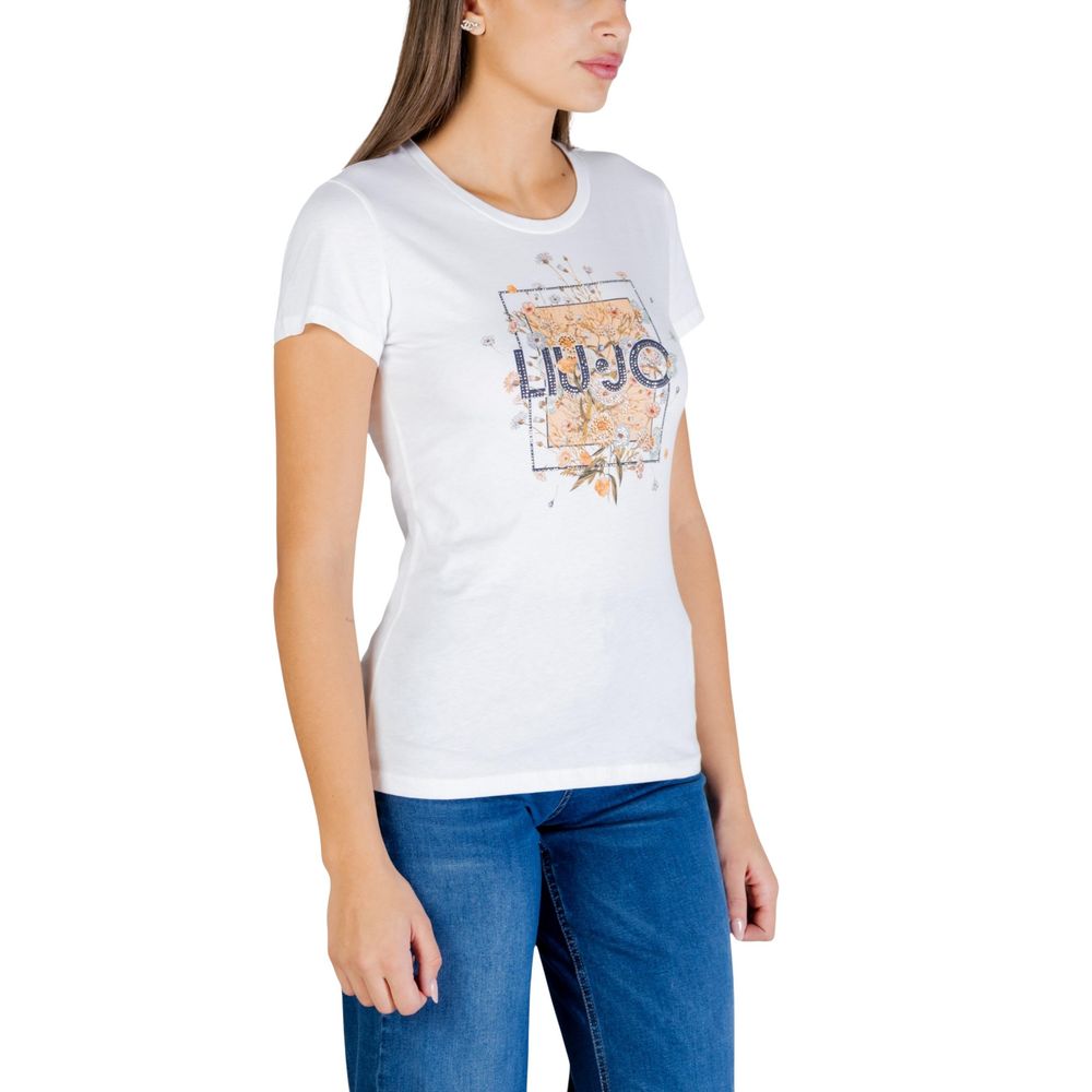 Liu Jo White Cotton T-Shirt
