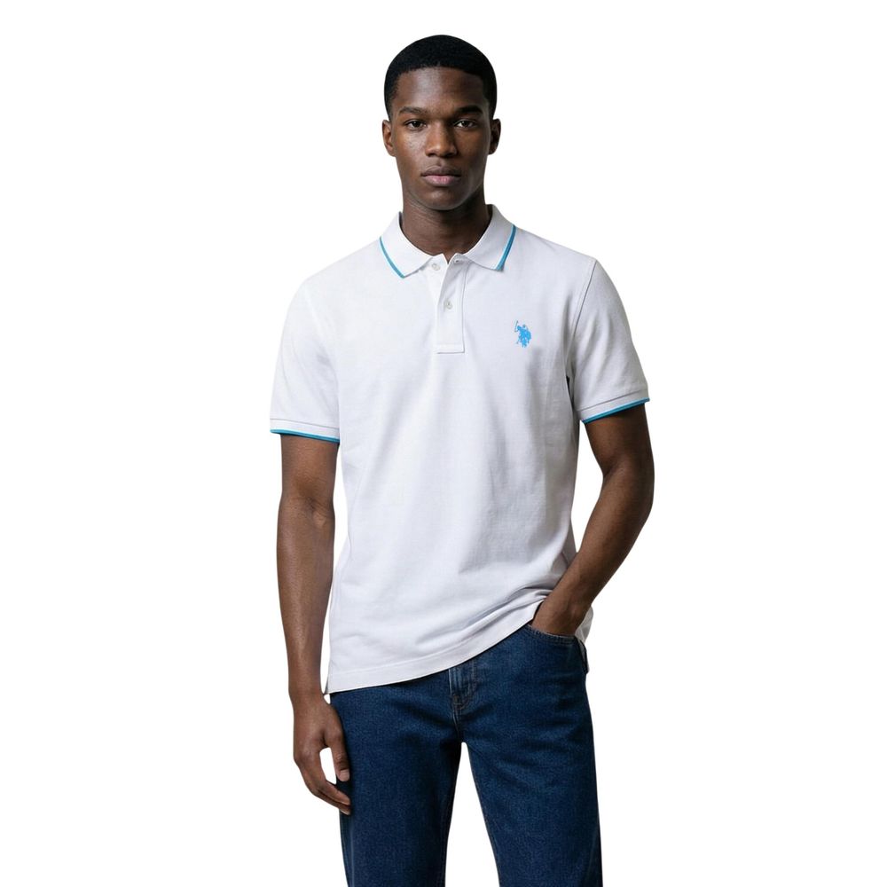 U.S. POLO ASSN. White Cotton Polo Shirt