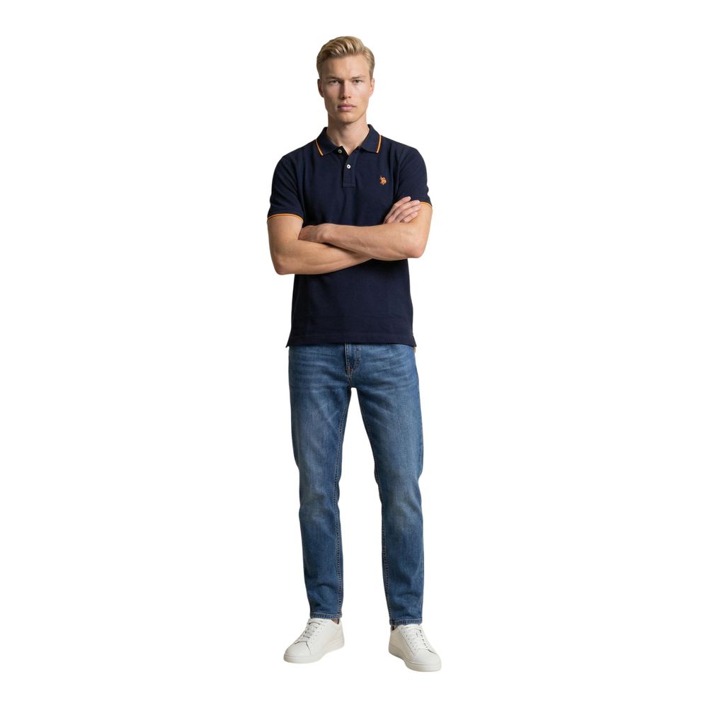 U.S. POLO ASSN. Blue Cotton Polo Shirt