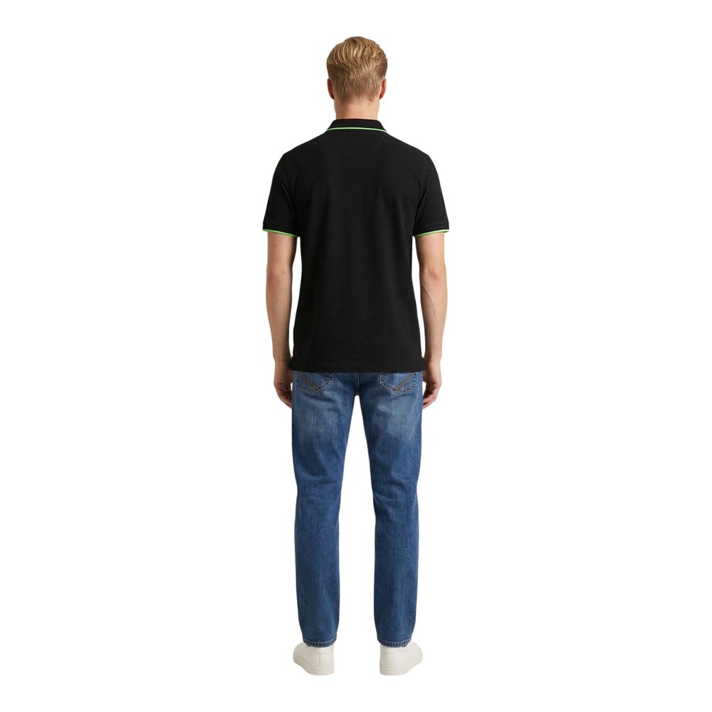 U.S. POLO ASSN. Black Cotton Polo Shirt