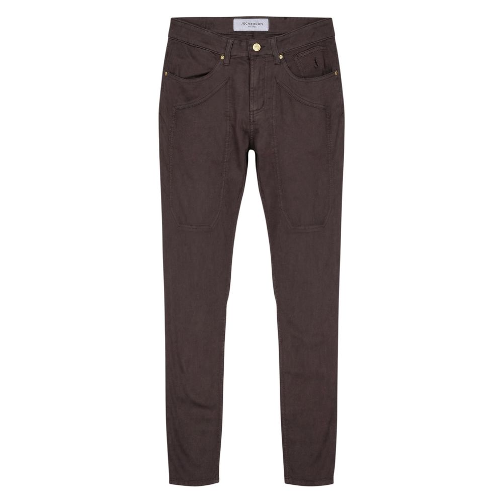 Jeckerson Brown Cotton Skinny Jeans