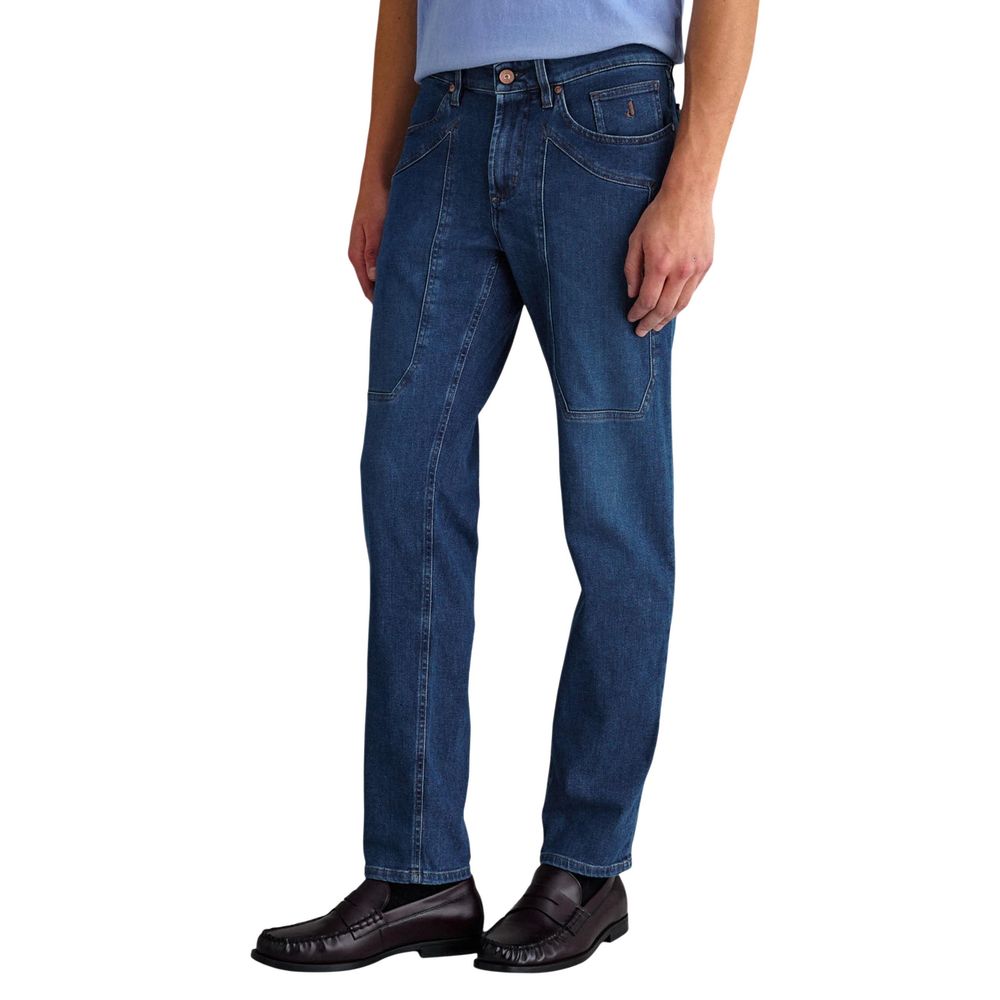 Jeckerson Blue Recycled Cotton Skinny Jeans