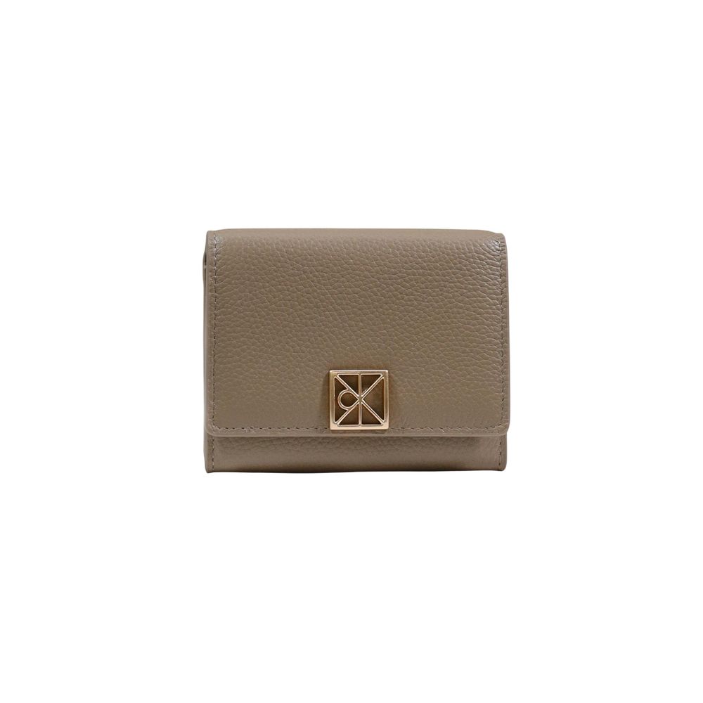 Calvin Klein Beige Leather Wallet