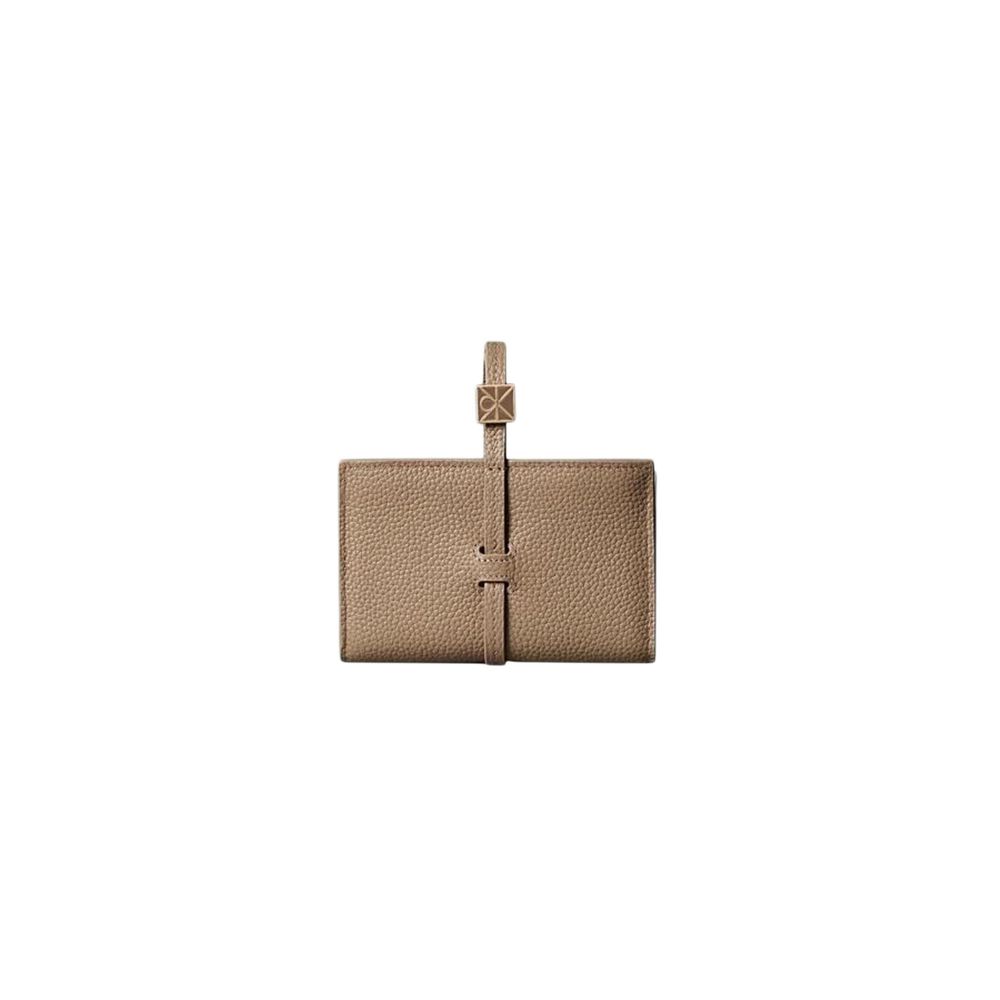 Calvin Klein Beige Leather Wallet