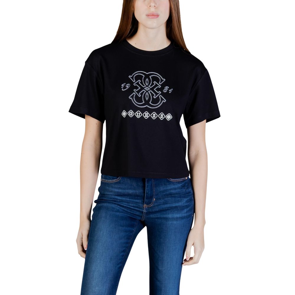Guess Active Black Viscose T-Shirt